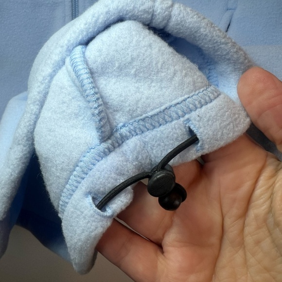 Natural Reflections Women's Full Zip Fleece Jacket Light Blue Zip Pockets Medium - Picture 10 of 14